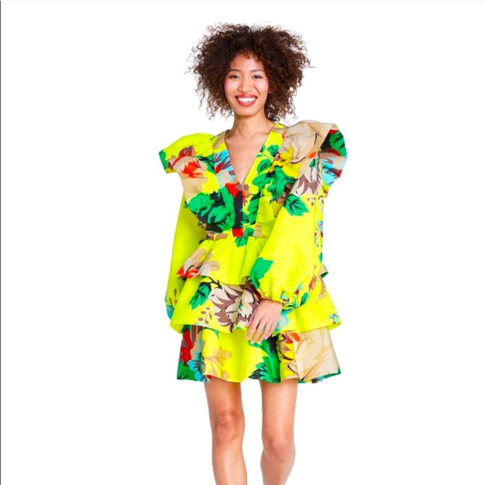 Floral long sleeve dress - Christopher John Rogers